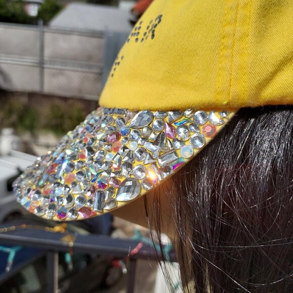 Genuine Austrian Swarovski Crystal Bad Hair Day Bling Hat